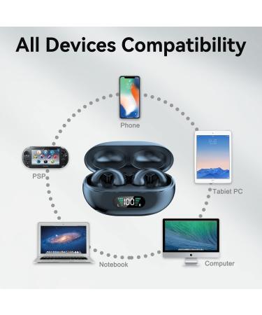 Taanimo Waterproof Mini Bone Conduction Earbuds w/ Earhooks | Bluetooth 5.3 Noise Cancelling Sports Headphones - Black - Buy Online on GoSupps.com