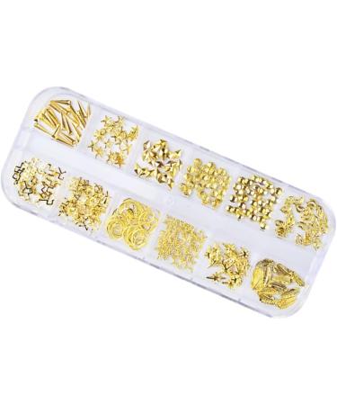 Beaupretty Tools Boxes nail art decoration nail tools rose gold decorations manicure tools nail decorations for nail art nail art ornaments manicure decoration hollow out 3d golden Nails - Buy Online on GoSupps.com