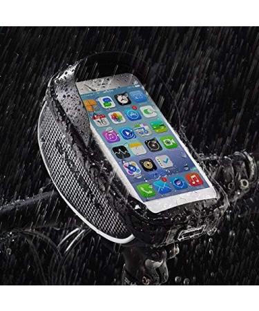 ROCKBROS Waterproof Bike Phone Mount Bag | Handlebar Holder Case for iPhone | Sensitive Touch Screen | Black, Size 1 - Buy Online on GoSupps.com