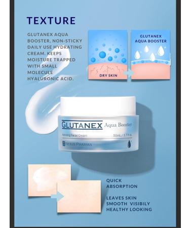 Glutanex Aqua Booster Facial Cream - 0.24 Fl Oz (Pack of 7) | Hydrating & Skin Repair | International Shipping Available - Buy Online on GoSupps.com