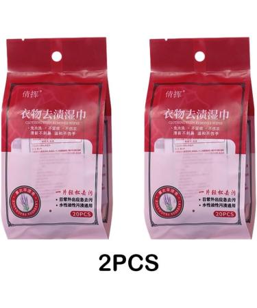 kawehiop 2packs Clothes Stain Removal Wipes Convenient And Practical Stain Remover For Wardrobe Stain Removal Wet Wipes Fabric - Buy Online on GoSupps.com