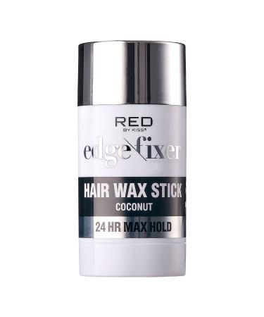 Red by Kiss Hair Wax Stick 24HR Max Hold Edge Fixer Edge Control Pomade Non-Sticky  Non-Oily Flake Free Hair Styling Wax (Coconut)