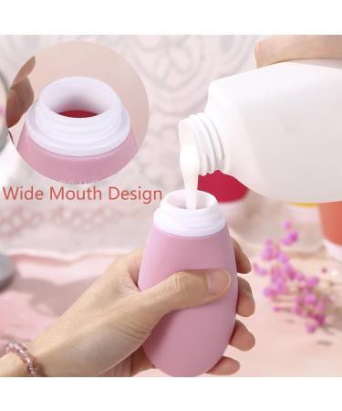 LIYUABU Silicone Travel Bottles 4 Pack 60ml Leak Proof Squeeze Refillable Portable Empty Travel Bottles Accessories Containers for Toiletries Shampoo Conditioner Lotion BPA Free TSA Approved 60ml Rose Red - Buy Online on GoSupps.com