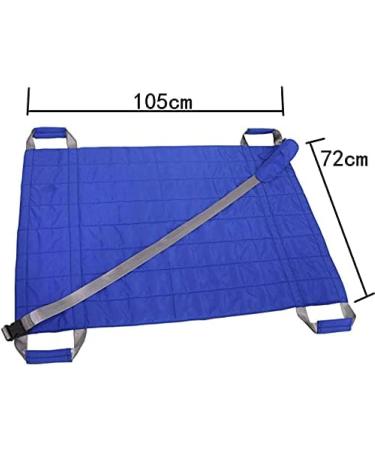 Reusable Flat Slide Sheet Sliding Draw Sheets Patient Positioning Pad with Handles for Elderly Bariatric 4 Handles Blue Standard Pleasant63 Blue Standard - Buy Online on GoSupps.com