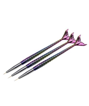 3 Pieces Sets Nail Art Brush Tool Drawing Line Pen for Manicure Nails Design Dotting Pens Tool Kit
