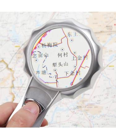 Handheld Magnifier LED Lighting HD Reading Maintenance Magnifier 4X/6X/7X Magnifier Made in China - Buy Online on GoSupps.com