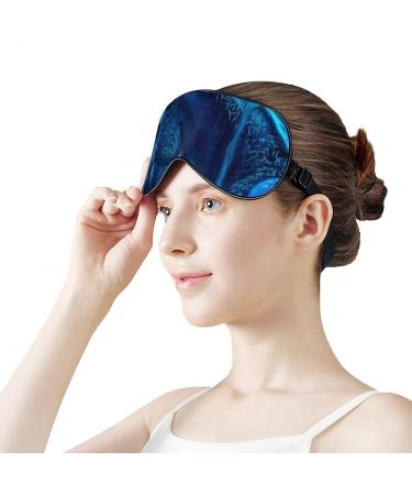 Blue Fantasy Horse Sleep Mask - Adjustable Eye Cover for Sleeping, Travel, and Nap - Blocks Light for Men and Women - Buy Online on GoSupps.com
