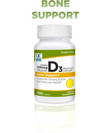 Quality Choice Vitamin D3 125 mcg Tablets - Buy Online on GoSupps.com
