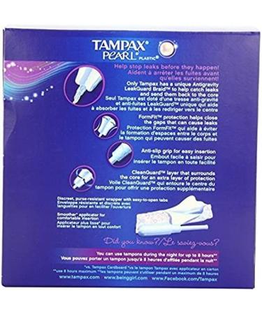 Tampax Pearl Plastic Unscented Tampons Ultra Absorbency 18 Count - Pack of 1 - Buy Online on GoSupps.com