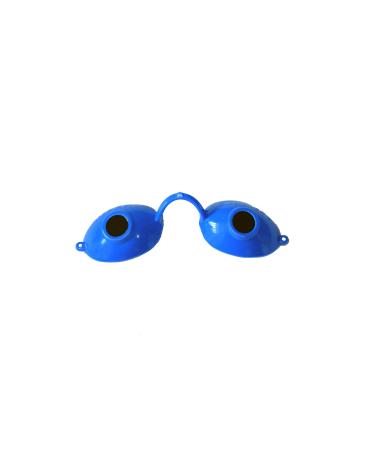 Super Sunnie Neons UV Eye Protection Tanning Goggles Eyeshields - (Blue)