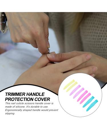 FRCOLOR 4 Pairs Cuticle Nipper Handle Sleeve Siliconescissors Cover Embroidery Scissors with Scissors Handle Nail Scissors Sewing Non-Slip Silicone Cover Silica Gel - Buy Online on GoSupps.com