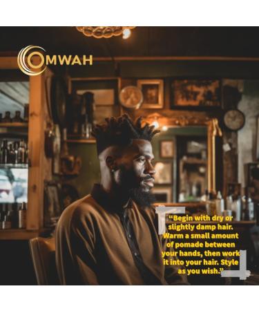 OMWAH Natural Hold Hair Pomade - Strengthens, Volumizes, and Nourishes Hair - Long-Lasting Shine - Flake-Free Formula - For Men and Women - 2oz - Buy Online on GoSupps.com