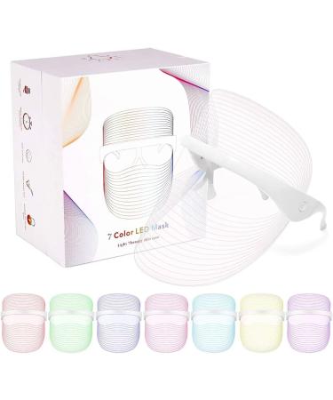 7 Colours LED Beauty Mask Facial Light Therapy Acne Treatment Blackhead Remover Face Skincare at Home For Women Light & Comfortable - Buy Online on GoSupps.com