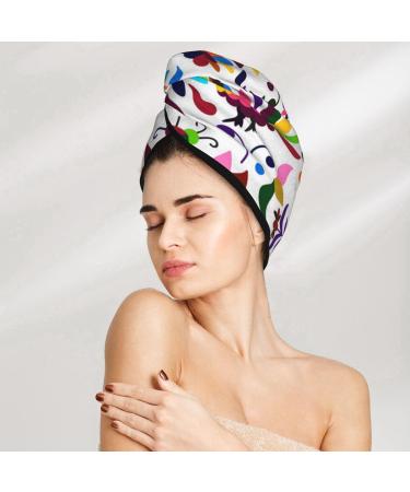 Shop Mexican Bright Style Microfiber Hair Towel - Super Absorbent Quick Dry Wrap for Long Curly & Thick Hair - Buy Online on GoSupps.com