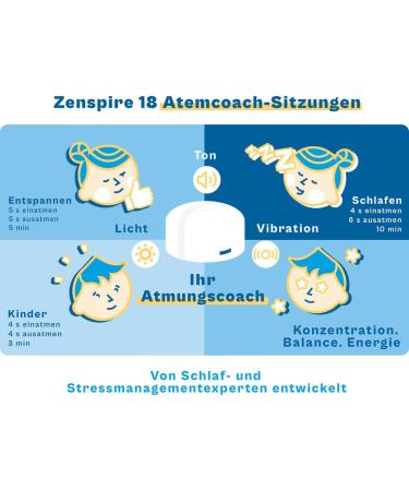 Zenspire 2.0 - Award-Winning Sleep & Stress Management Aid for Kids & Adults - Heart Coherence Technology - Buy Online on GoSupps.com