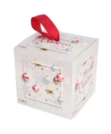 ZMILE COSMETICS Advent Calendar Cube 'Merry Christmas' silver/gold/magenta - Vegan cosmetics