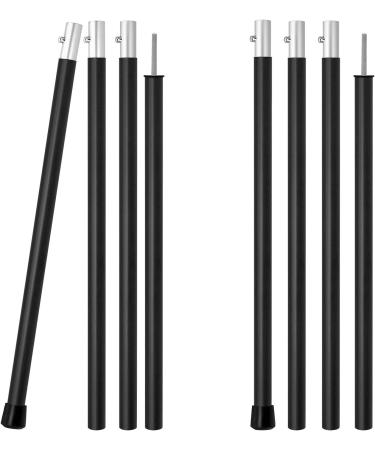 Adjustable Aluminum Tent Poles - 60 inches - Set of 2 - Black - Ideal for Camping Tarps - Buy Online on GoSupps.com