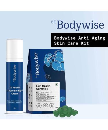 DKM Bodywise Skin Care Kit: Delicious Gummies Skin Regenerate Night Cream 50gm (Pack of 30) - Buy Online on GoSupps.com