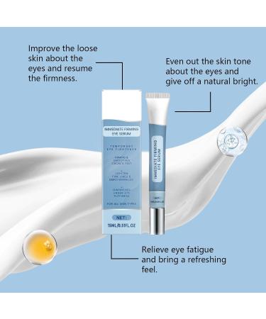  homomdy Instant Firming Eye Serum Anti Aging Reduces Under Eye Bags Dark Circles Puffiness Fine Lines & Crow's Feet Firms Sensitive Skin Underneath Moisturizes (3 - Buy Online on GoSupps.com
