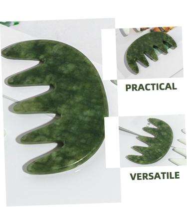 Combined Jade Massage Comb - Scalp Massager & Body Massage Tool for Ultimate Relaxation - Buy Online on GoSupps.com