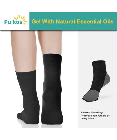 Puikos Moisturizing Gel Heel Sleeves for Cracked Feet - Overnight Treatment for Dry Heels - Men and Women's Heel Repair Socks - Buy Online on GoSupps.com