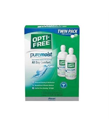 Opti-Free Puremoist Multi-Purpose Disinfecting Solution, Twin Pack, 10 Ounces Per Bottle
