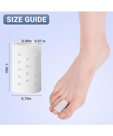 Toe Sleeve Gel - 10 Pcs Breathable Toe Protectors for Ingrown Toenails Corns & Blisters Relief - Buy Online on GoSupps.com