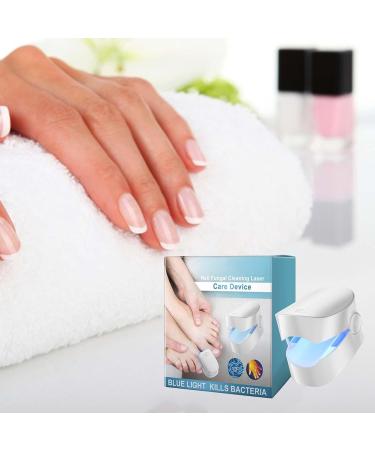 Nail Blue Light Device | Nail Cleaning Lamp Erase Toenail Discoloration Solution Damaged Discolored Nails Device Long Lasting Nail Care for Fingernails - Buy Online on GoSupps.com
