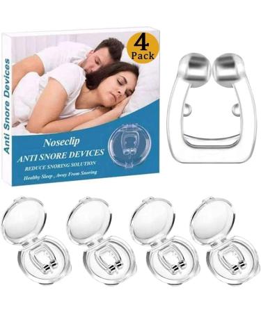 Magnetic Nose Clip Silicone Anti Snoring Device for Better Sleep Quality Snoring Solution Sleeping Aid for Men Women Anti Snore Clip Stop Snore 4 PCS