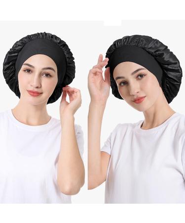 Mufekum Satin Hair Hood for Sleeping | Night Cap for Women & Girls | Elastic Hair Care Cover for Curly & Black Hair - Buy Online on GoSupps.com