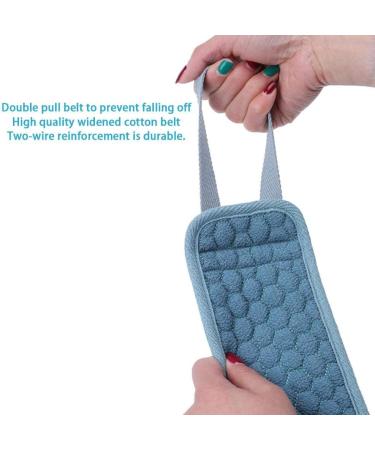 Chifans Loofah Sponge Back Scrubber & Bath Set - Natural Shower Brush for Body Peeling & Improved Blood Circulation - Blue - Buy Online on GoSupps.com