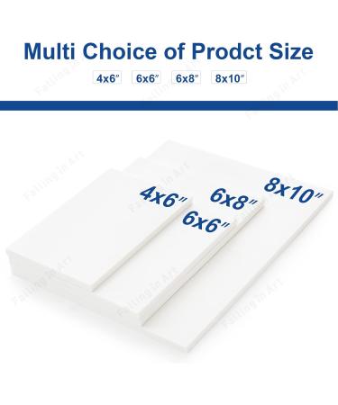 Falling in Art White Rubber Carving Block 6 x 6 - 4 Pack for Printmaking Stamps & Crafts - Buy Online on GoSupps.com