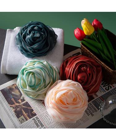 FRCOLOR 4pcs Rose Bath Ball Scrubber - Exfoliating African Net Loofah Sponge | Travel Bath Accessories - Buy Online on GoSupps.com