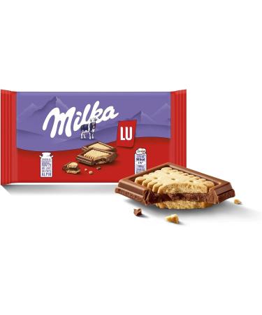Milka LU Pocket Mini Milk Chocolate Biscuit Tablets - Pocket Size Easy to Carry - Display of 20 Mini Tablets (35 g) - Buy Online on GoSupps.com