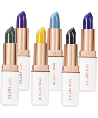 Healeved 6pcs Set Lipstick Korean Lip Balm Korean Lip Gloss Color Changing Lip Balm Lip Plumper Gloss Color Changing Lip Gloss Lip Makeup Lip Balm Bulk Korean Makeup Lip Stick