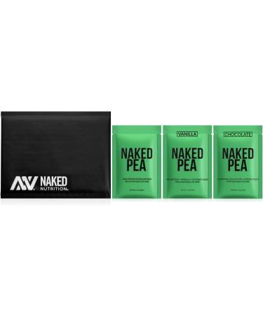 Naked Nutrition Vegan Sample Pack - Pea Protein Trio in Chocolate, Vanilla | Plant-Based Protein Powder Sampler - Buy Online on GoSupps.com