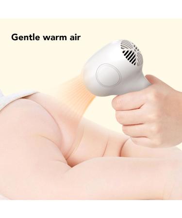 Baby Hair Dryer Low Noise Cordless Hair Dryer Compact Hair Dryer with Base and Charging Cable Portable Small Hair Dryers Blow Dryer for Travel Camping (White and Grey) - Buy Online on GoSupps.com