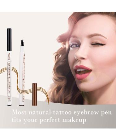 Waterproof Eyebrow Pencil - Professional Microblading Gel with 4 Fork Tips | Long-Lasting Dark Gray (3#) for Perfect Brows | International Shipping Available - Buy Online on GoSupps.com