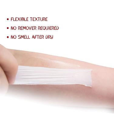 CHASPA Halloween Liquid Latex for Zombie Costume - 200ML Clear Drying SFX Makeup for Special Effects Wounds - Buy Online on GoSupps.com