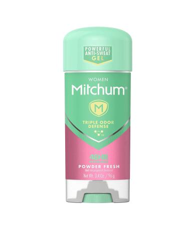 Mitchum Anti-Perspirant & Deodorant for Women, Power Gel, Powder Fresh, 3.4 oz (96 g) (Pack of 4) 3.4 Ounce (Pack of 4) Powder Fresh