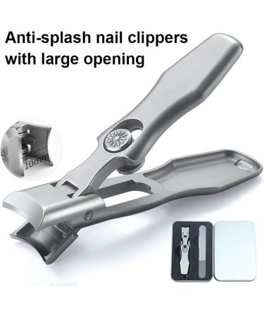 Cumulus Nail Clipper Nail Clippers with Catcher Toenail Clippers for Thick Nails Cumuul Nail Clipper Professional Extra Large Heavy Duty Toe Nail Clippers for Seniors Men and Women (Color : Blac Black - Buy Online on GoSupps.com