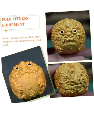 FOMIYES SORNATION Peach Wood Massage Roller Balls | Fitness Gym Tool for Deep Tissue Relief | Handy Massage Balls for Health & Wellness - Buy Online on GoSupps.com