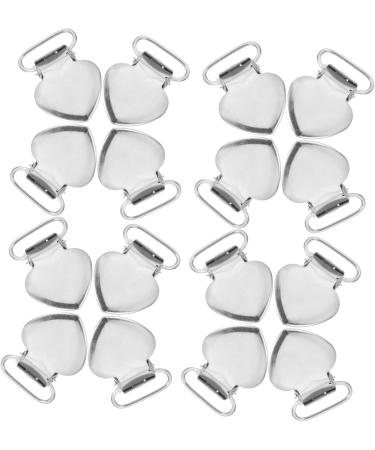 Bestyash Stainless Steel Peach Heart Ceiling Clip Pacifier & Mattress Cover Fastening - 4 Pcs - Buy Online on GoSupps.com