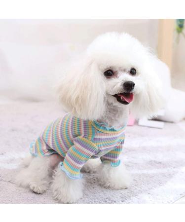 Amaone Chihuahua Dog Coat Leopard Bowknot Winter Jacket for Small Dogs | Pet Clothing (S Blue) - Buy Online on GoSupps.com