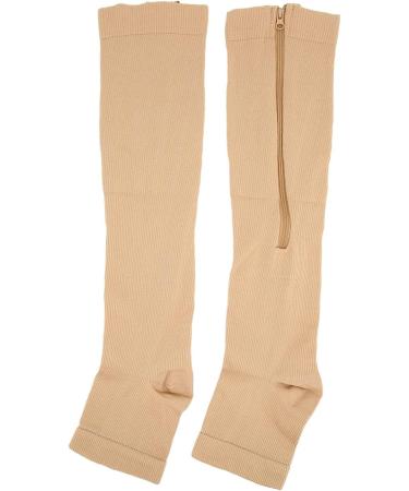 Open Toe Compression Stockings for Fitness | Elastic Leg Nylon Decompression Stockings in Color L/XL - International Shipping Available - Buy Online on GoSupps.com