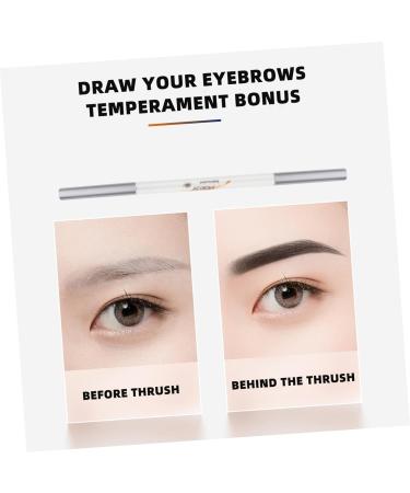 Healvian 4 Pcs Double-headed Waterproof Eyebrow Pencil Brown Eyebrow Pencil Brow Pen Brush Abs (shell) 1 count (Pack of 1) Assorted Colorx2pcs - Buy Online on GoSupps.com