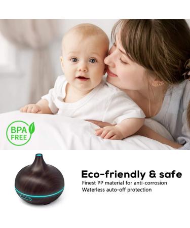 550ml Essential Oil Diffuser with Remote Control 3 Timer Settings Black - Buy Online on GoSupps.com