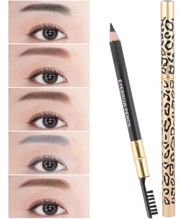 Healeved 2pcs Leopard Cover Eyebrow Pencil Longlasting Professional Eyebrow Makeup Pencil and Brush 1 count (Pack of 1) Coffee - Buy Online on GoSupps.com
