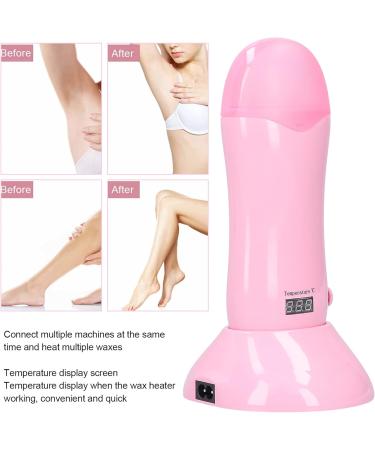 Yuyte Pink Wax Warmer Set - Roll-On Warm Wax & Pads for Hair Removal Perfect for Smooth Skin on Hands Feet Elbows & Armpits - Buy Online on GoSupps.com