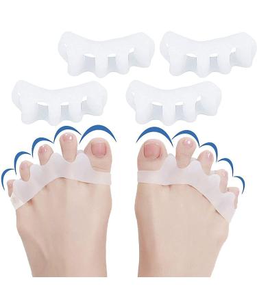 KJ BN Toe Corrector for Hallux Valgus - 2 Pairs for Men & Women - White & Skin Color Options | International Shipping - Buy Online on GoSupps.com